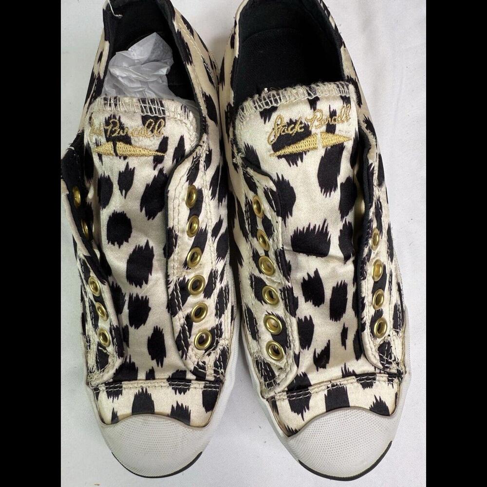 Jack Purcell Women’s Sz 6 Converse Slip On‎ Rare Archive Cheetah Print